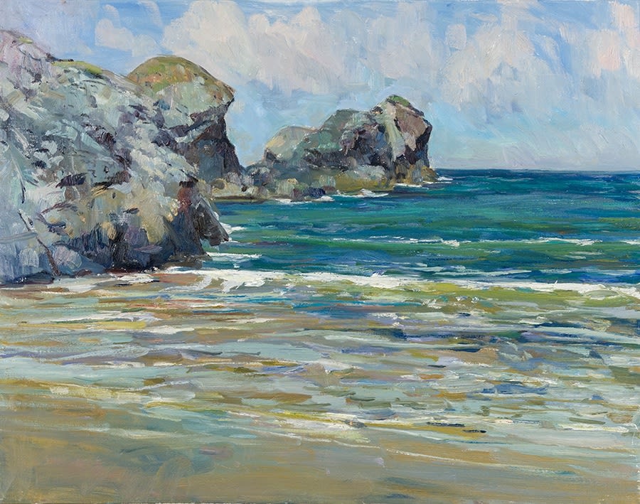 Tom Benjamin NEAC, Calm Sea, Porthcothan