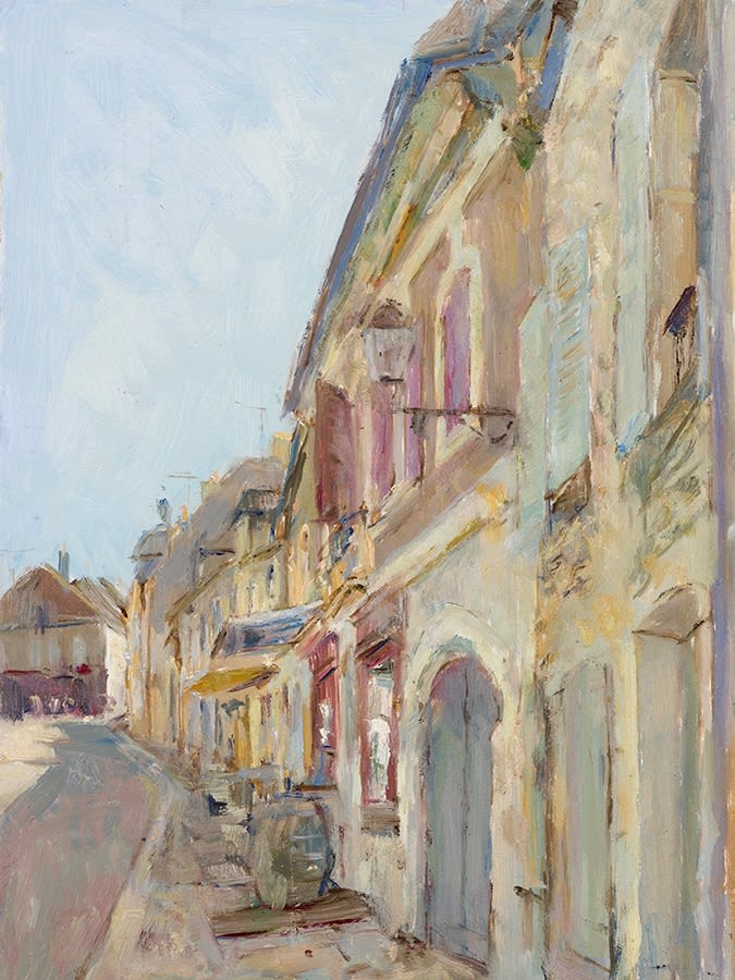 Tom Benjamin NEAC, Early Afternoon Rue, Vezelay