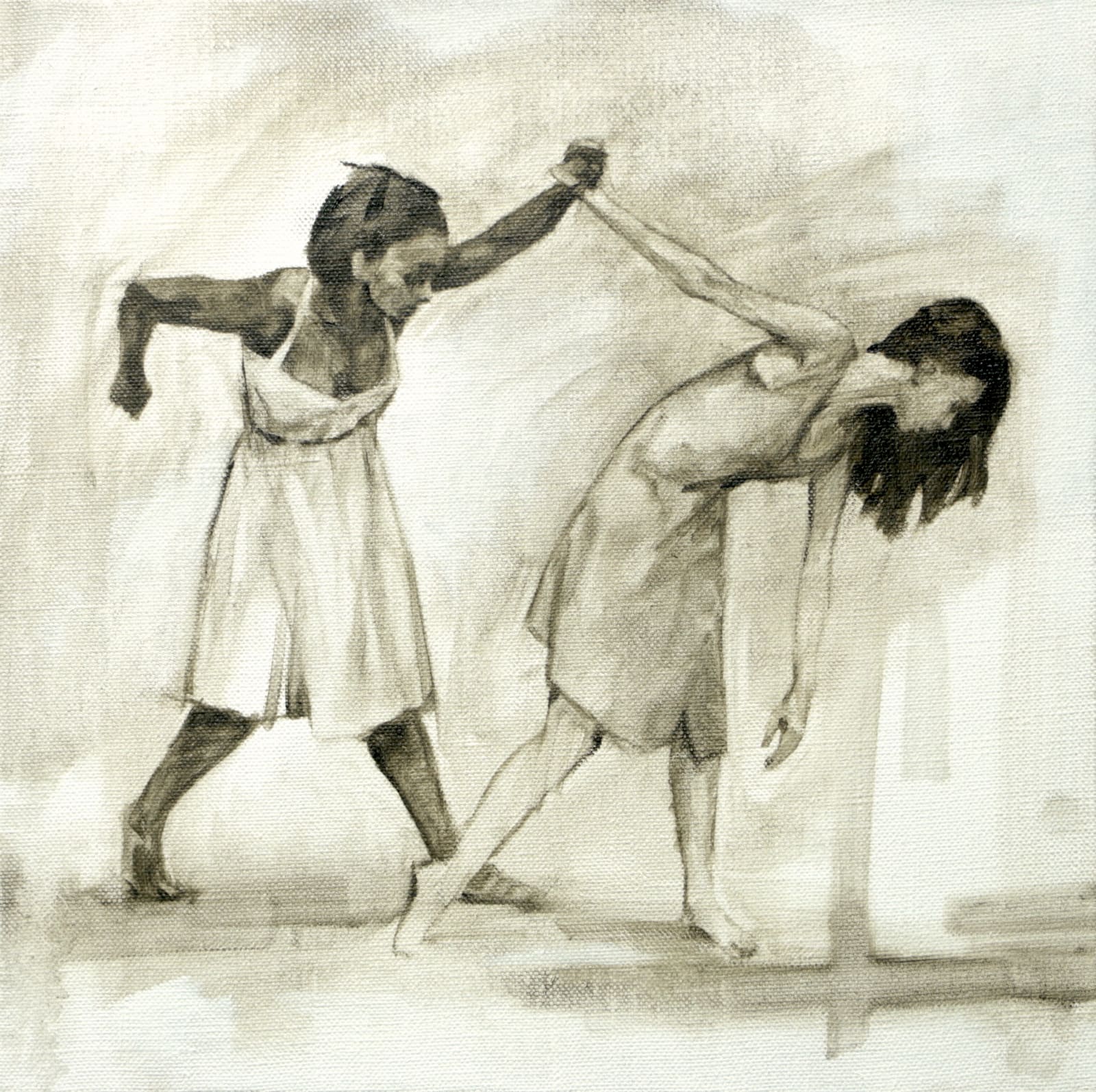 Gwenllian Davies and Krystal Lowe sketch 8, 2017