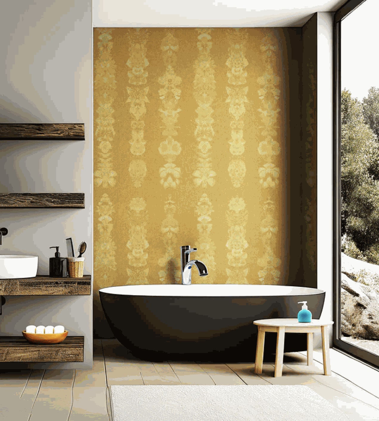 Carlos Betancourt, BETANCOURT Wallpaper and Murals series for CASAMONTE, Totems for Light series, 2025