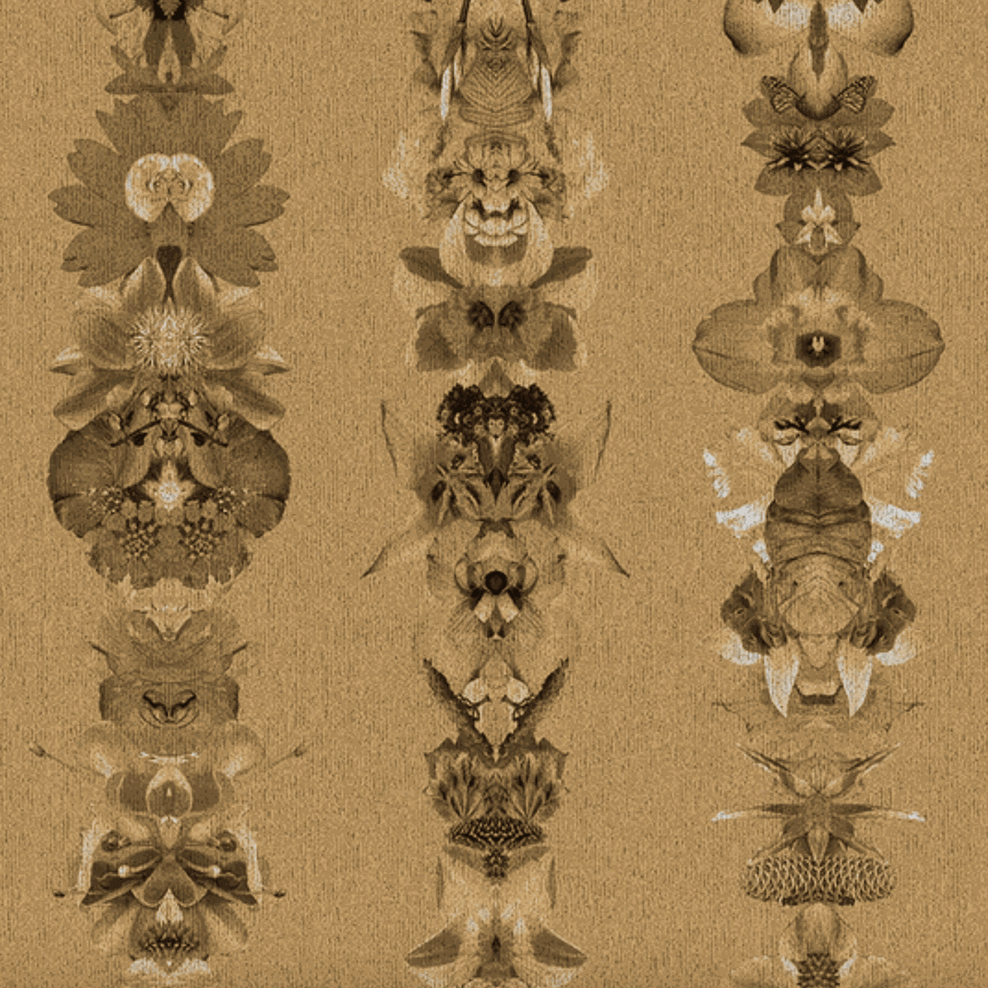 Carlos Betancourt, BETANCOURT Wallpaper and Murals series for CASAMONTE, Totems for Light series, 2025