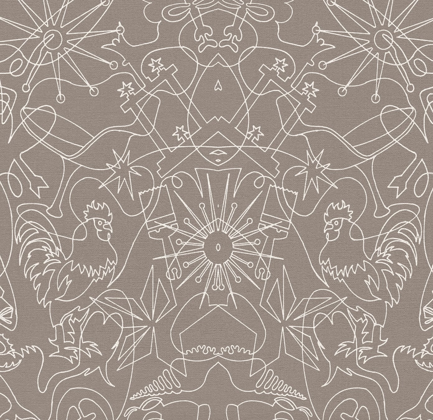 Carlos Betancourt, BETANCOURT Wallpaper and Murals series for CASAMONTE, One-Line series , 2025