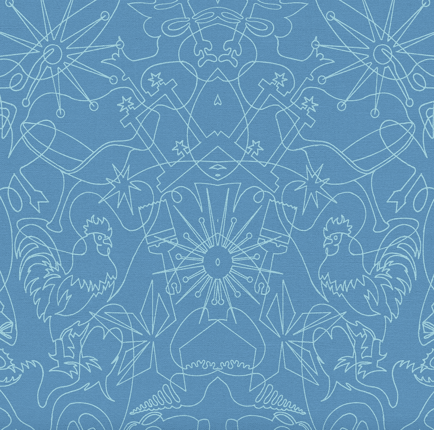 Carlos Betancourt, BETANCOURT Wallpaper and Murals series for CASAMONTE, One-Line series , 2025