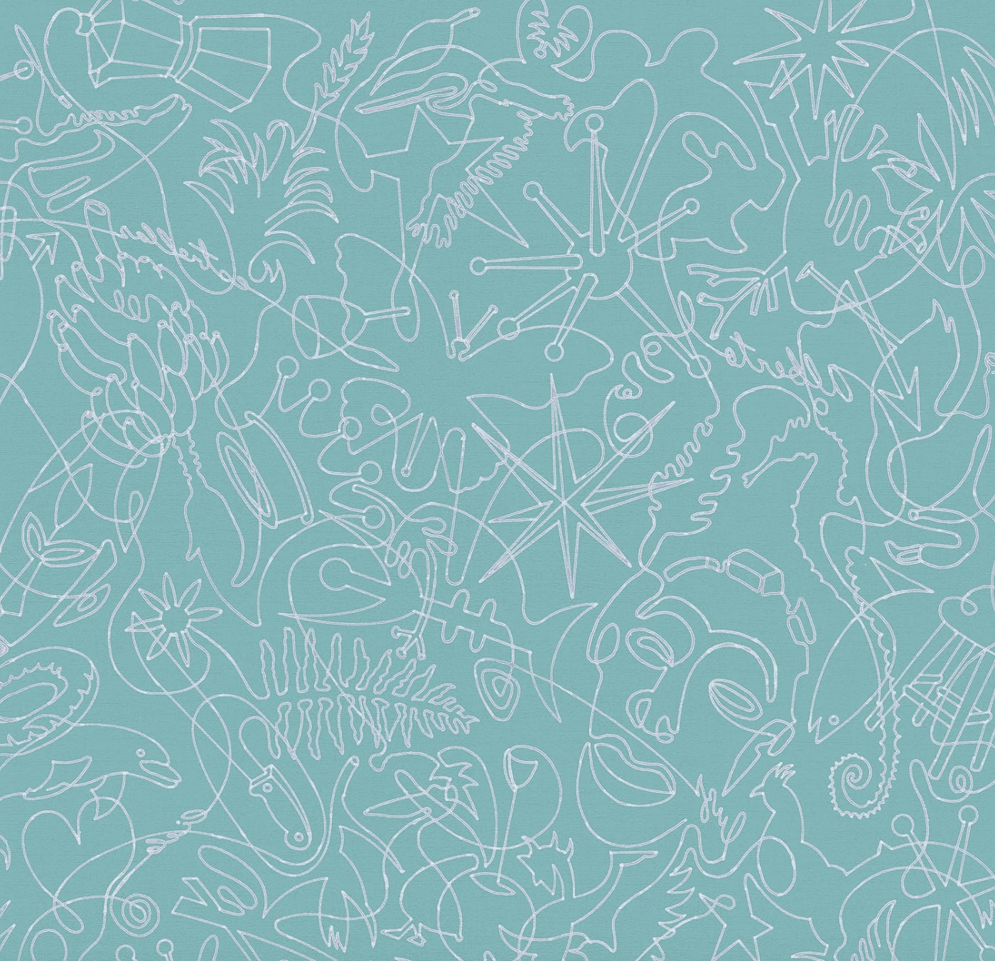 Carlos Betancourt, BETANCOURT Wallpaper and Murals series for CASAMONTE, One-Line series , 2025