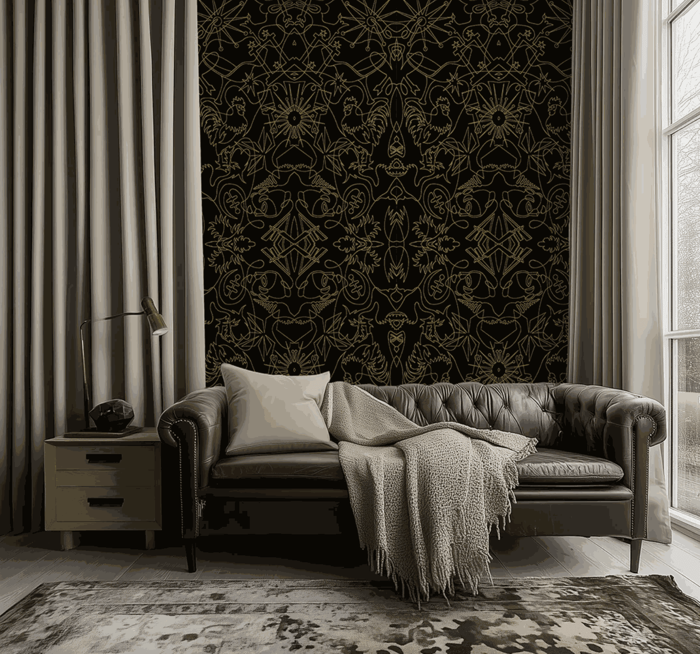 Carlos Betancourt, BETANCOURT Wallpaper and Murals series for CASAMONTE, One-Line series , 2025