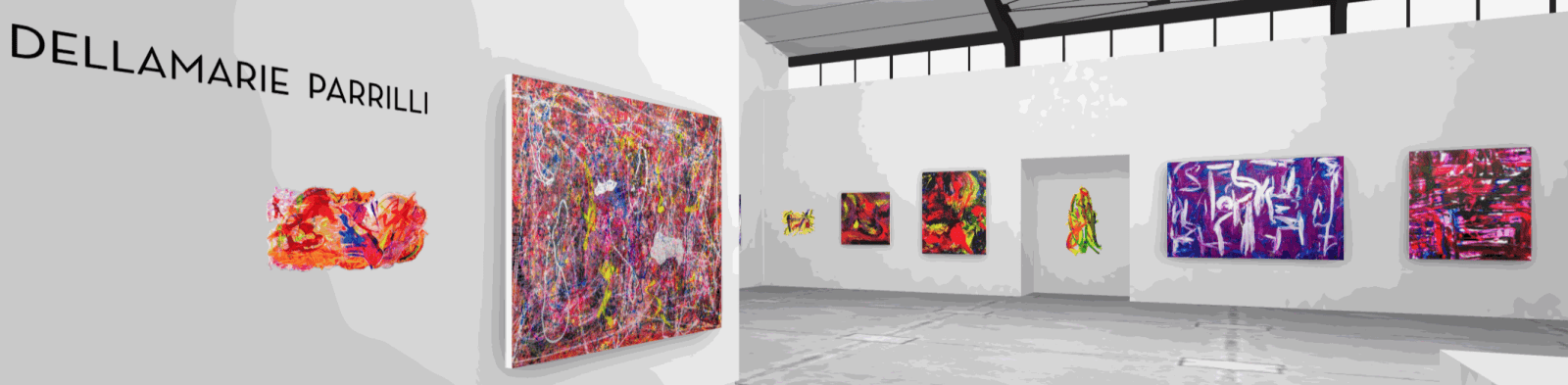 Dellamarie Parrilli: Up Close and Colorful Installation view