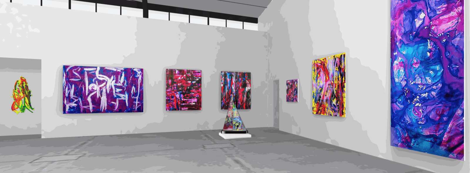 Dellamarie Parrilli: Up Close and Colorful Installation view