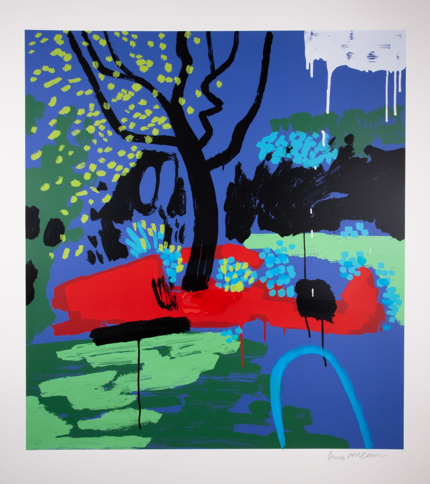 bruce mclean , Red Garden Path