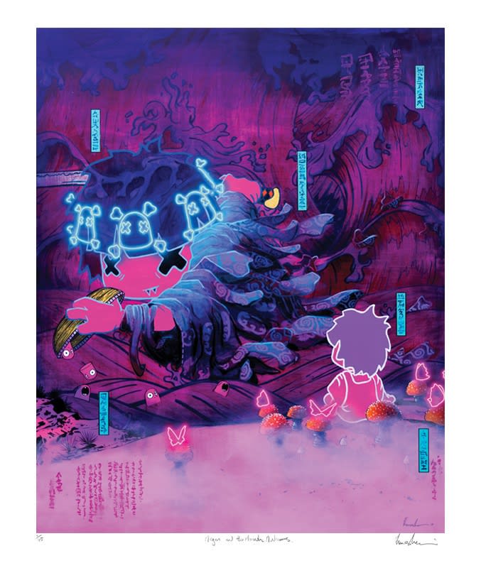 tom lewis , Megan and The mononoke Mushrooms