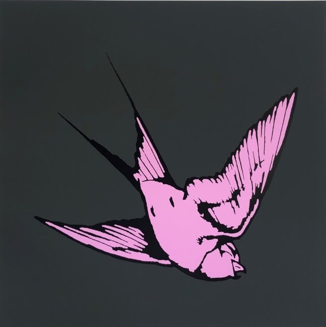 Dan Baldwin , Love and Light - Charcoal and Pink