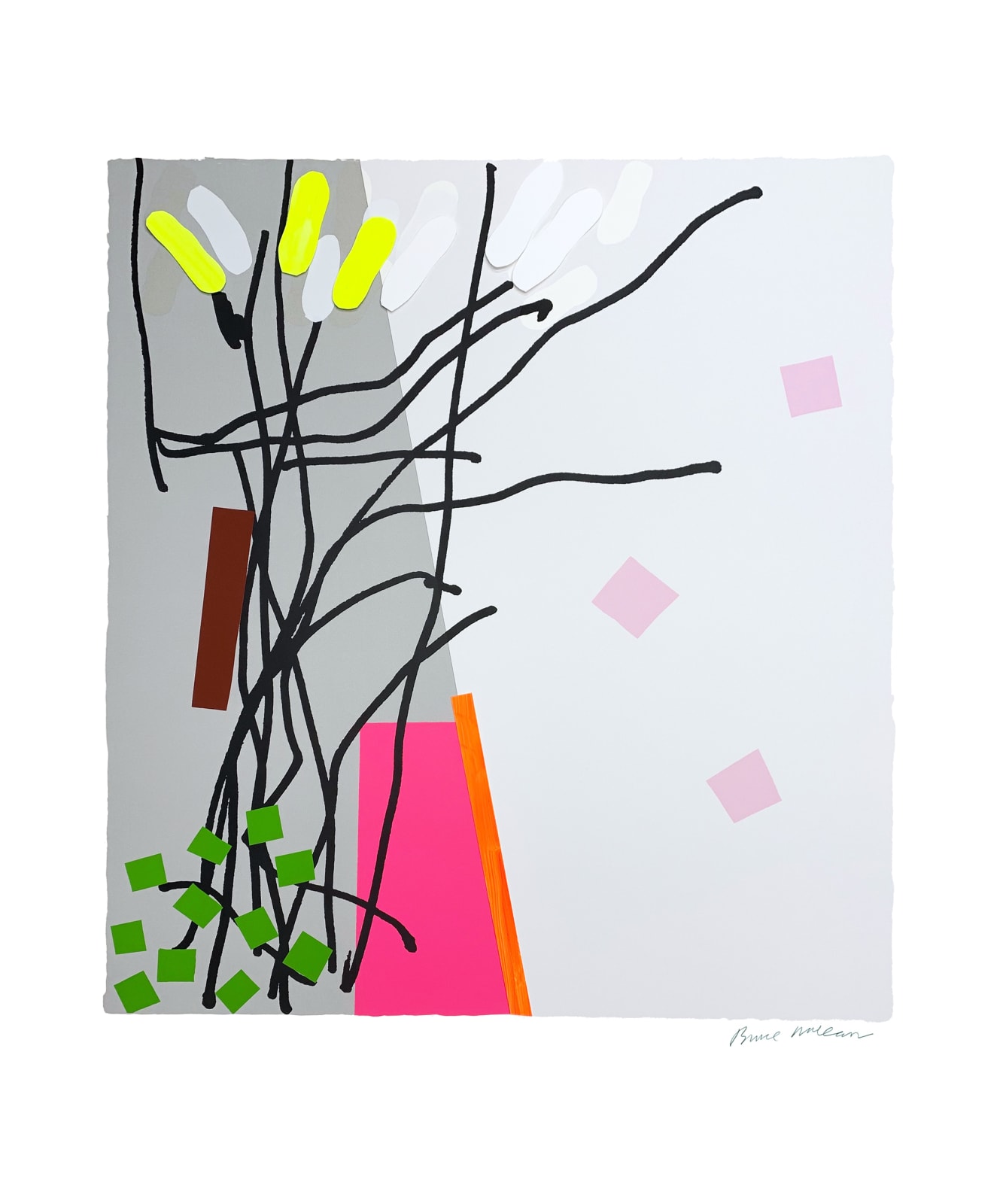 bruce mclean , Fresh White Spring