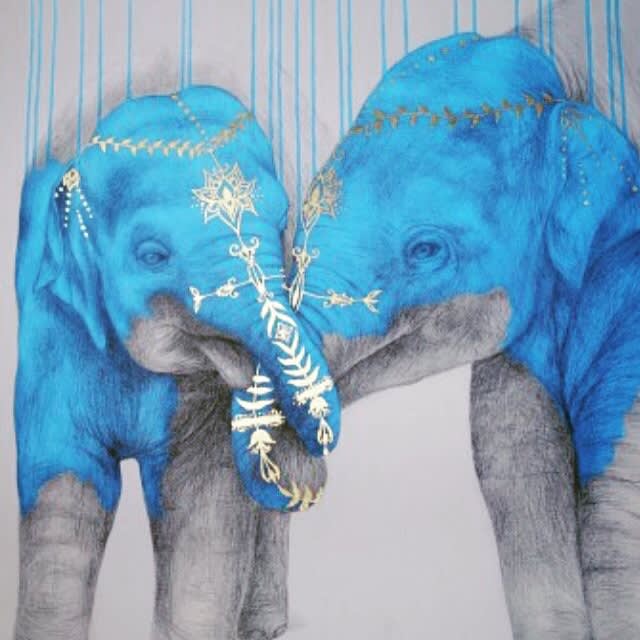 Louise McNaught , Soul Mates (Blue)