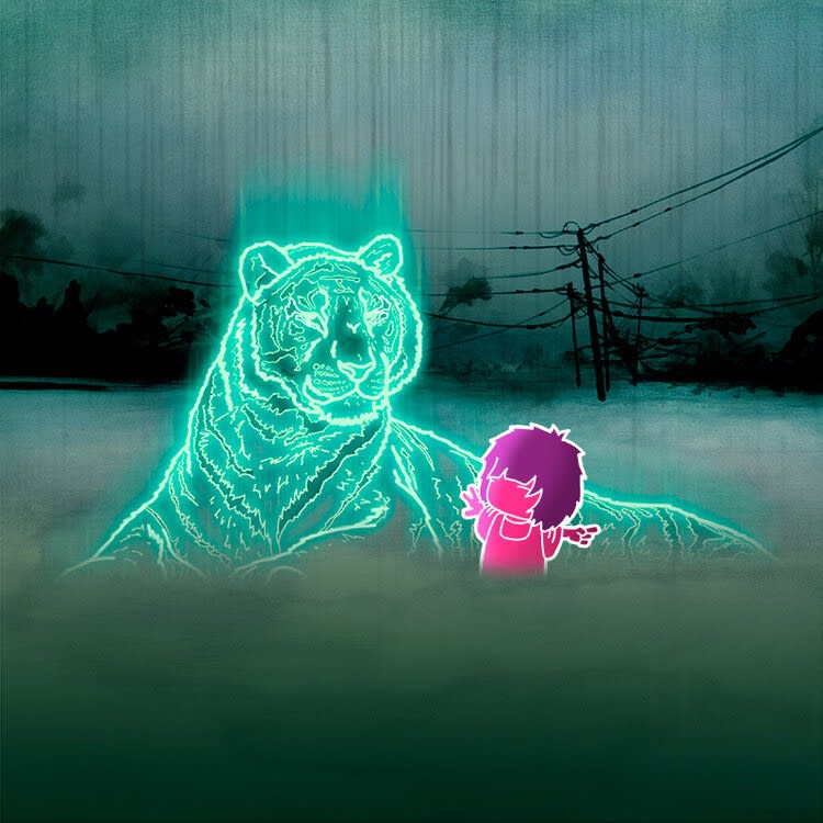 tom lewis , Neon Beasts Collection - Tiger