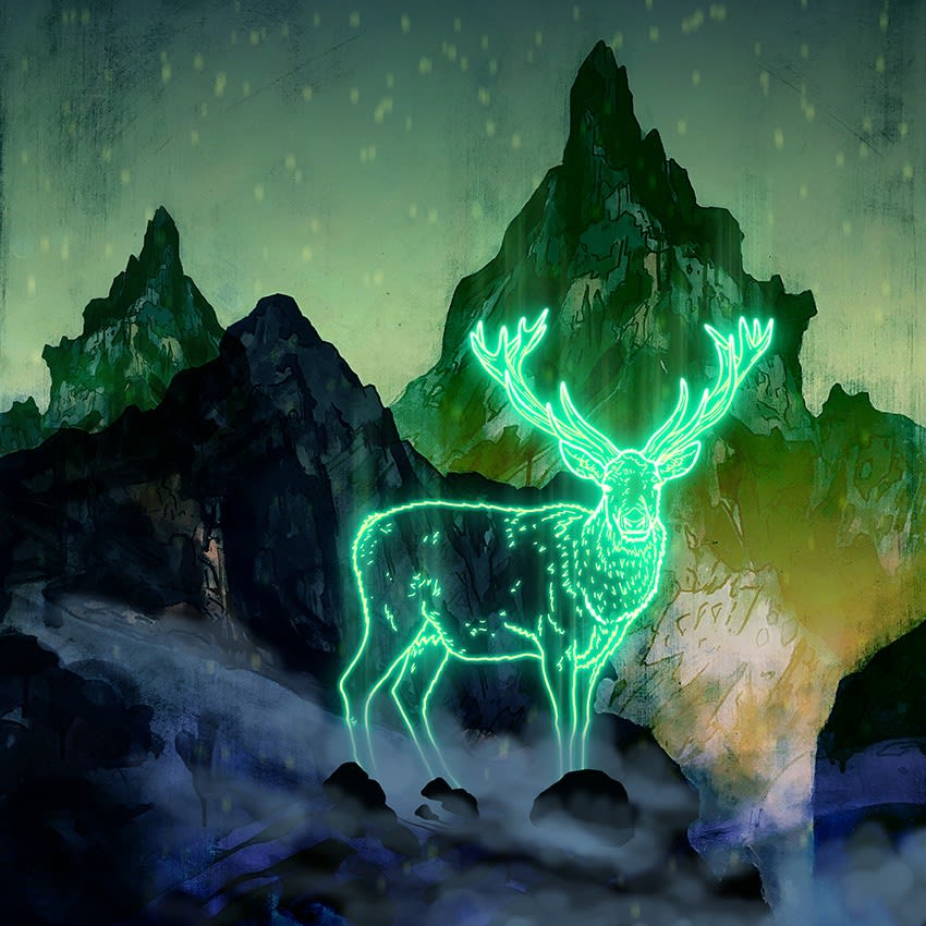 tom lewis , Neon Beasts Collection - Stag