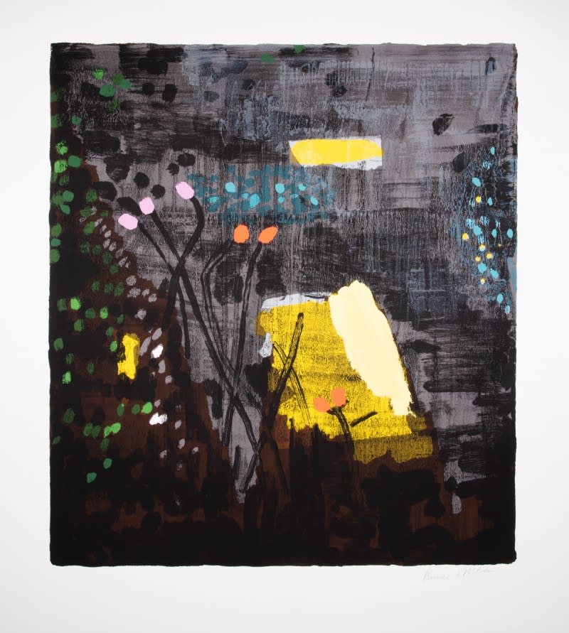 bruce mclean , Dark Grey Garden San Carigol, 2019