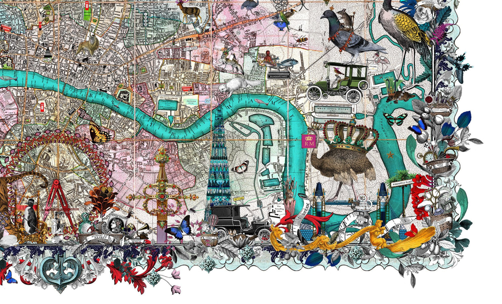 Kristjana S Williams , Royal Managerie - Cary's London Map