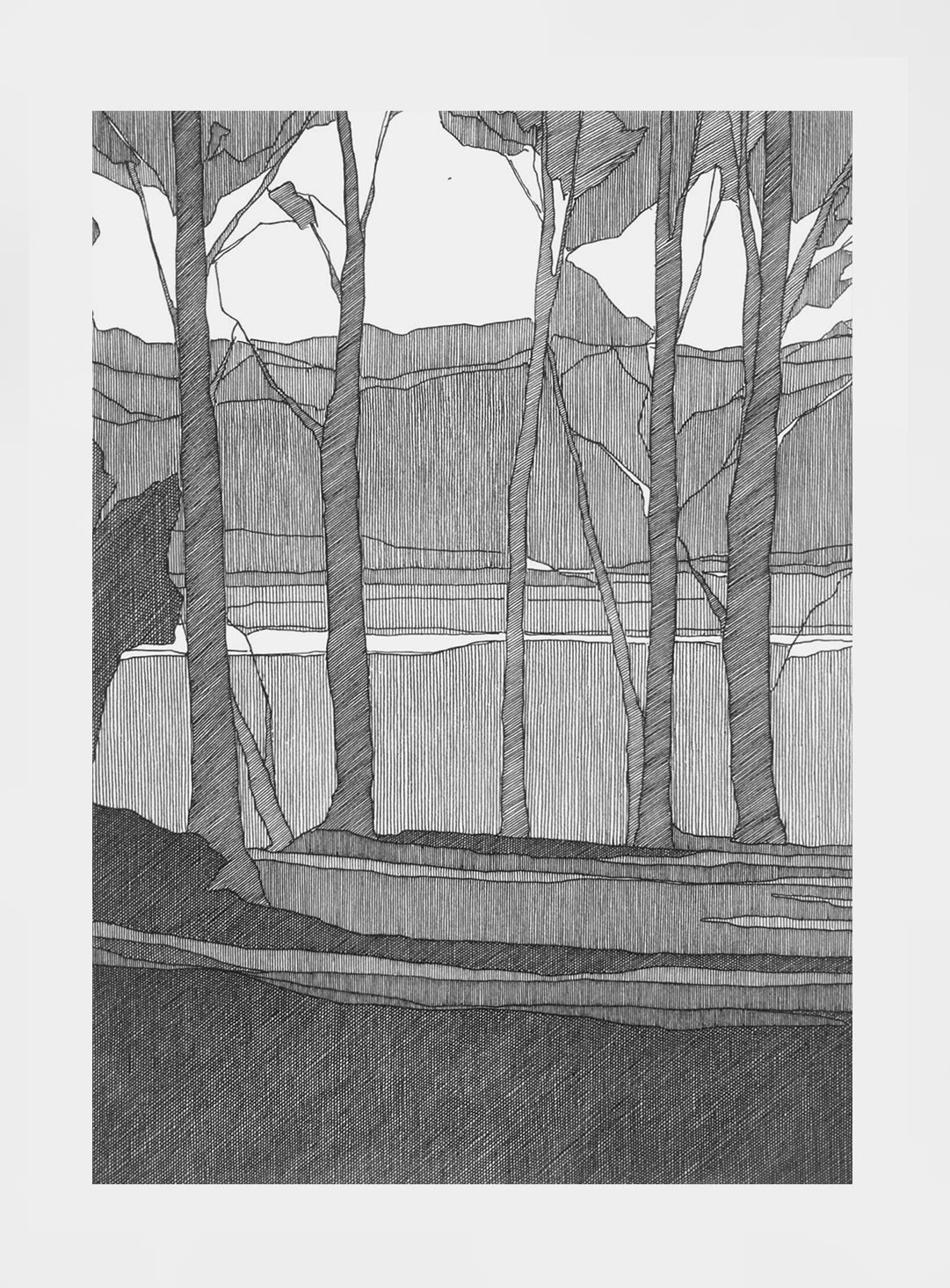 Sarah Woods, Through the trees, 2019