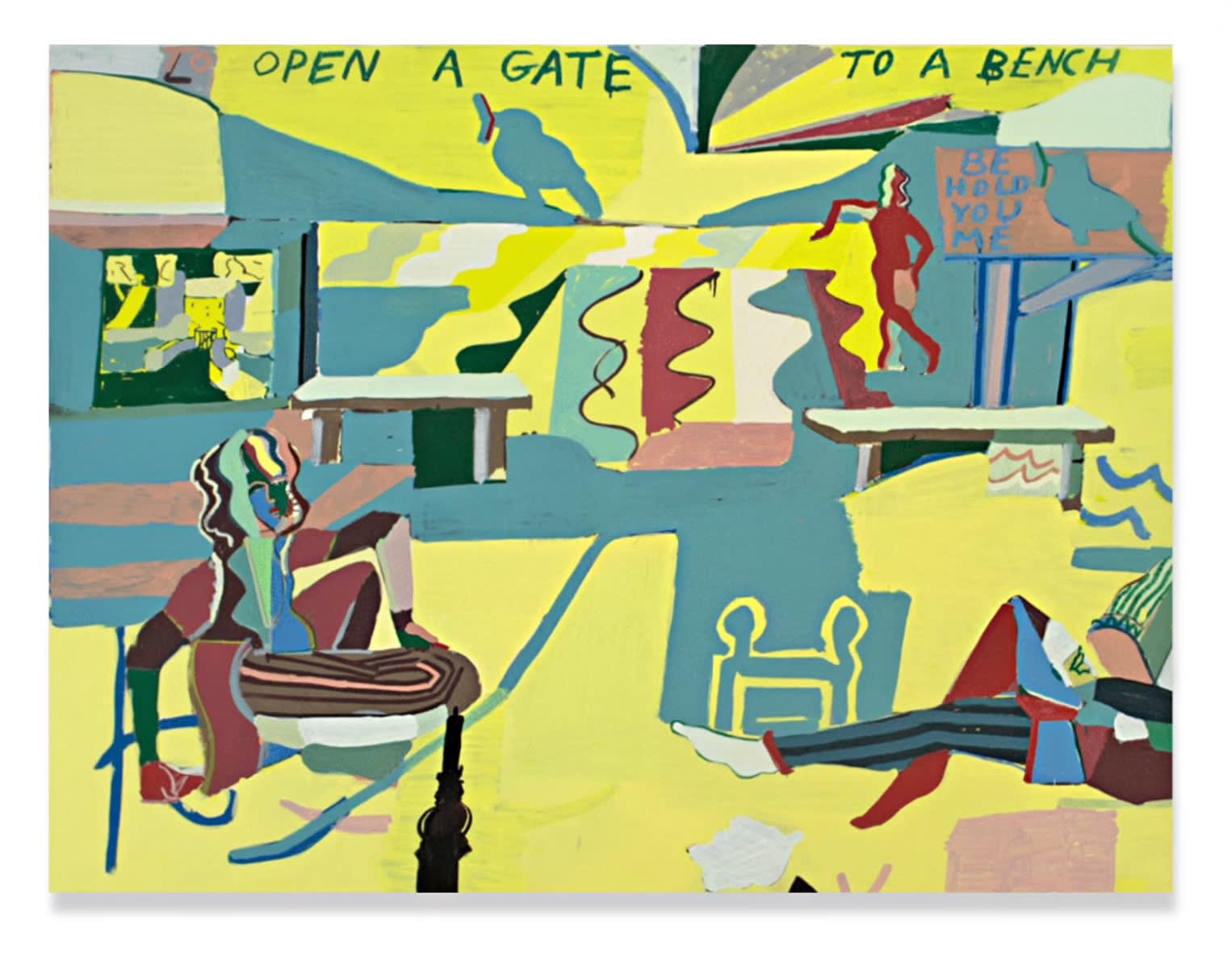 Ed Burkes, OPEN A GATE TO A BENCH, 2023