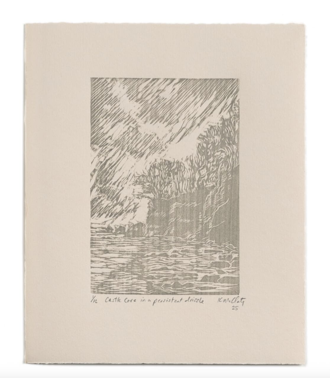 Kristen McClarty, Castle Cove in a persistent drizzle, 2025
