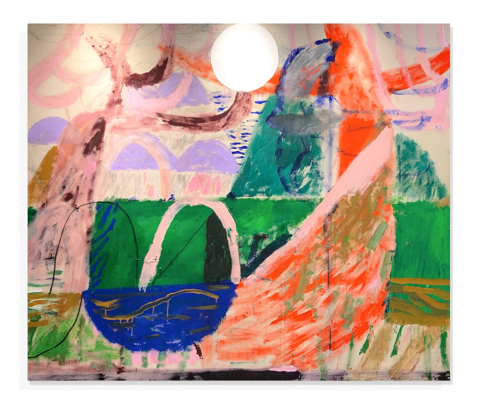 Spencer Shakespeare, Little River, Big Sea Bird of Prey Through Trees, 2021
