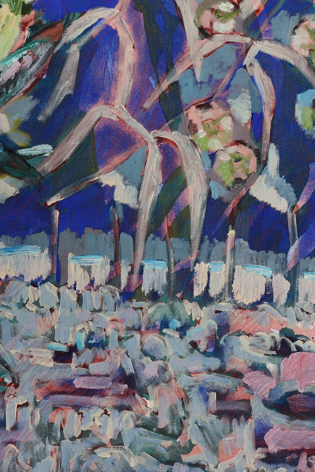 Amy Wright, The blues and the emeralds stayed close, 2020