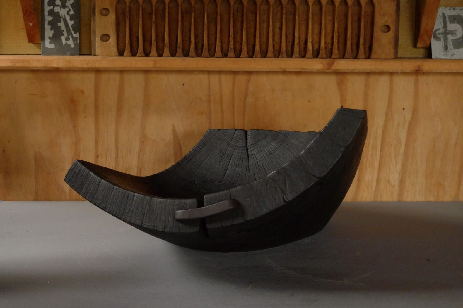 Simon Gaiger, Charred Cedar Bowl, 2019