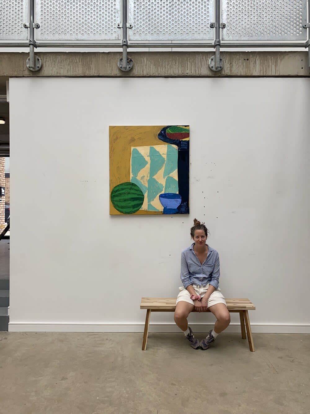 Rosa Roberts, Melon, Blue Bowl, Mango, 2020