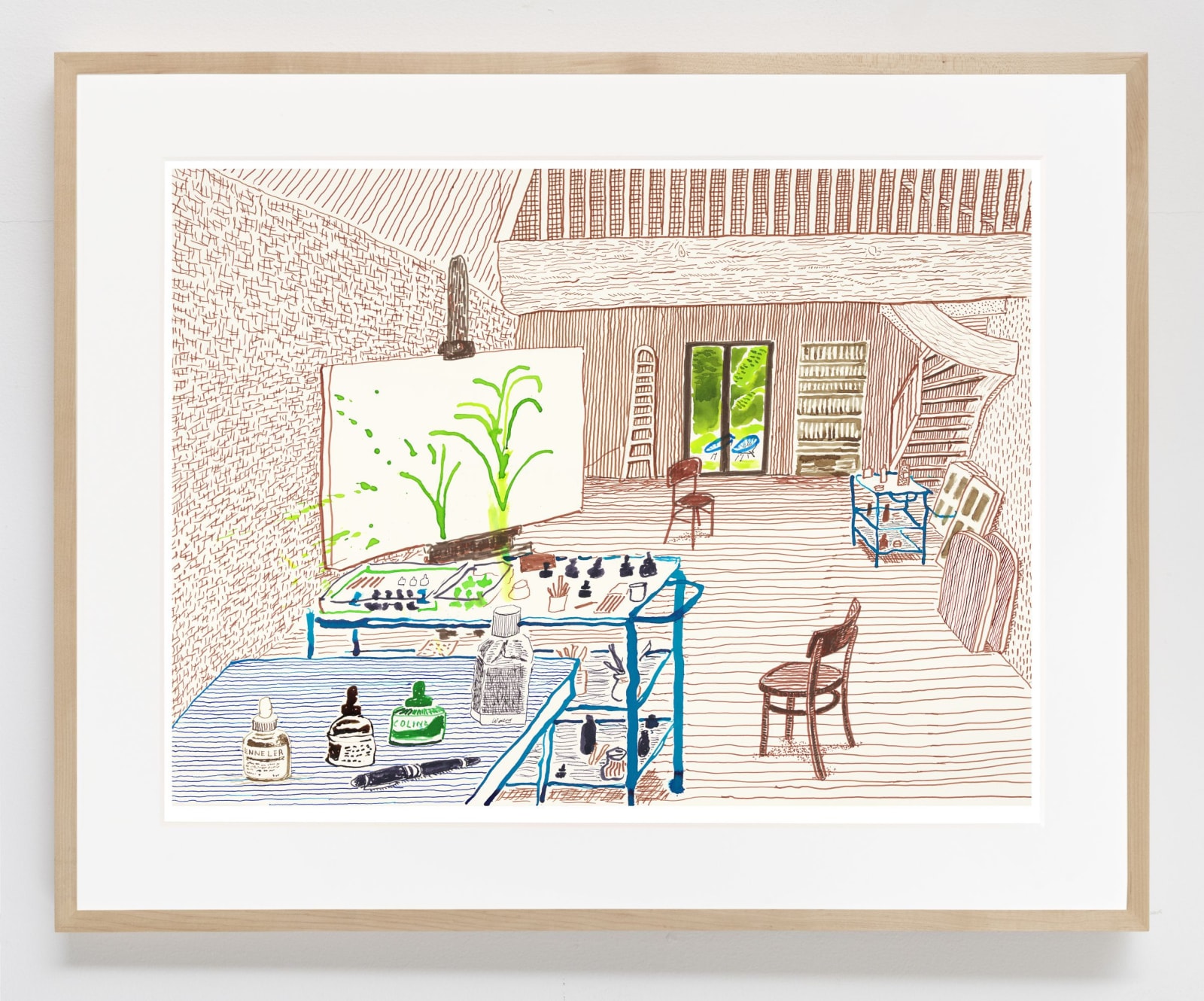 David Hockney, In the Studio, 2019