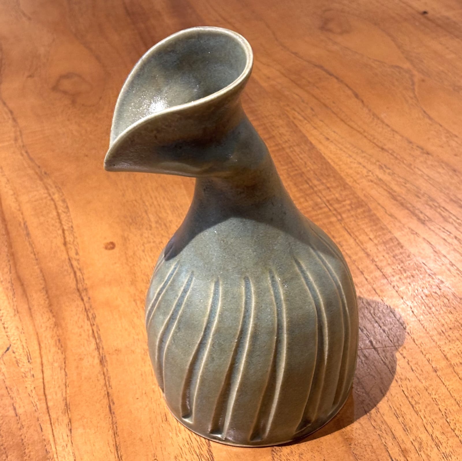 Laura Huston, Twisted Vase I - Dark Sage Green , 2025