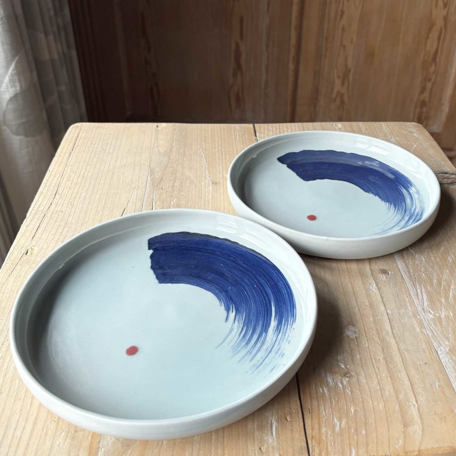 Cecilia Willis, Pair of Celadon Plates , 2026
