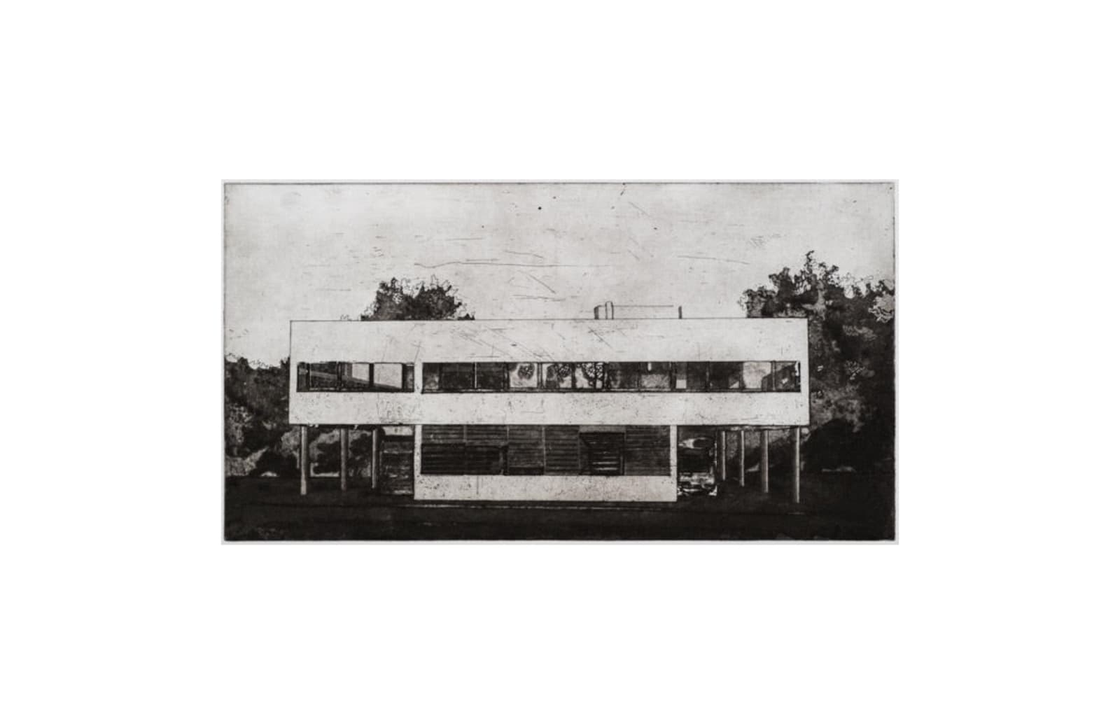 Peter Wylie, Le Corbusier Villa Savoye Two (unframed), 2022
