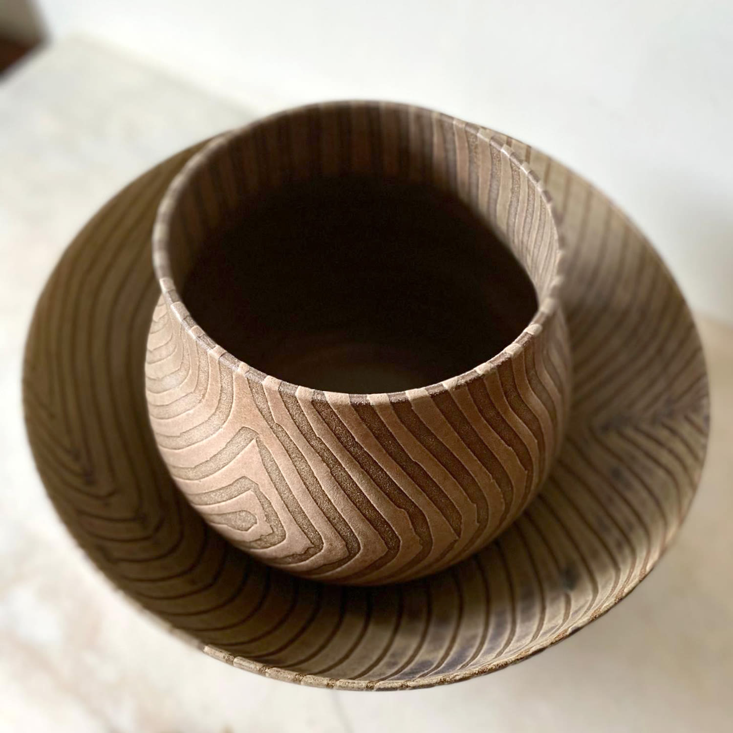 Laura Huston, Vase - Bronze Wave, 2025