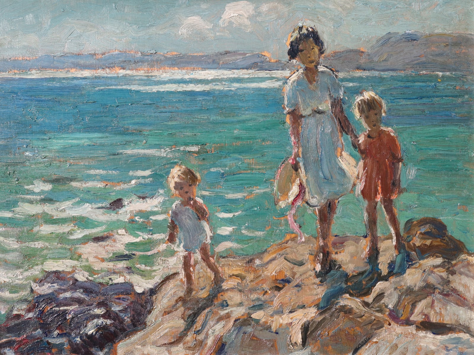Exploring the Rocks by Dorothea Sharp