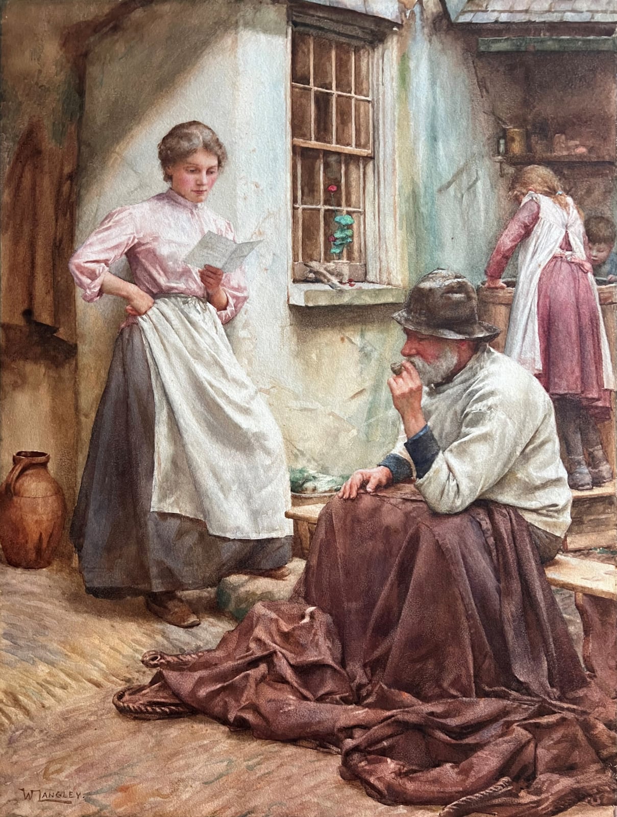 A letter sent home (1901) by Walter Langley