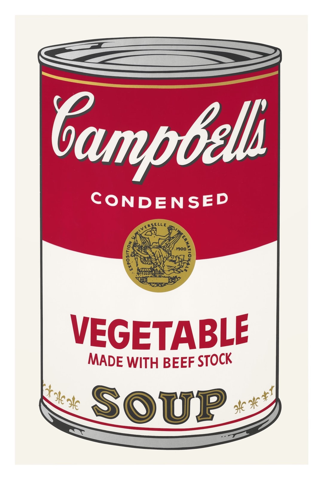 Andy Warhol , Campbell's Soup I: Vegetable made with Beef Stock, 1968