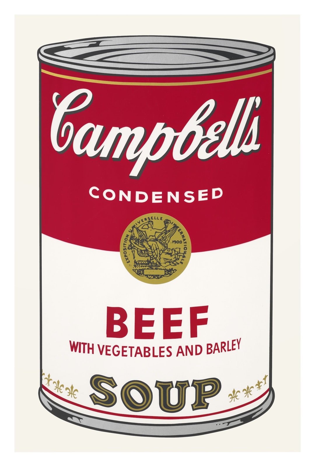Andy Warhol , Campbell's Soup I: Beef (with Vegetables and Barley), 1968