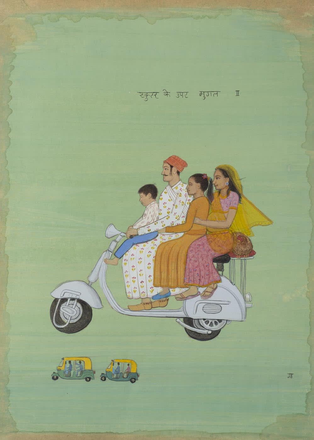 Jethro BUCK (b.1986) Mughals on a Vespa, 2019 SOLD