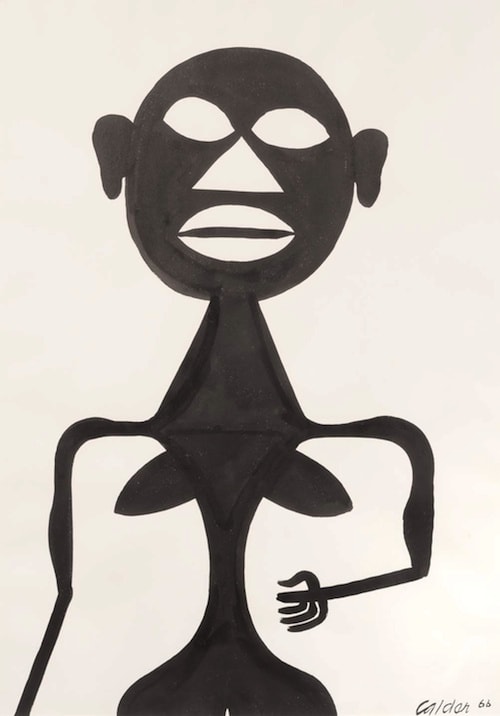Alexander CALDER (1898 – 1976) Untitled, 1966 Gouache and watercolour on paper 42 ¾ x 29 ½ inches / 108 x 78 cm Signed and dated Calder 66 lower right