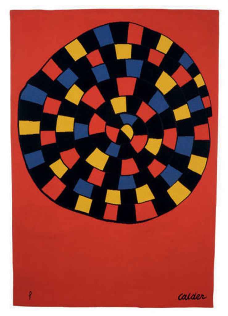 Alexander CALDER (1898 – 1976) Serpent au Vitral, c.1970 Tapestry made for the artist by Pinton Aubusson in an edition of 6 plus 2 artists proofs 79 x 54 ½ inches / 200.7 x 138.4 cm Signed and stamped