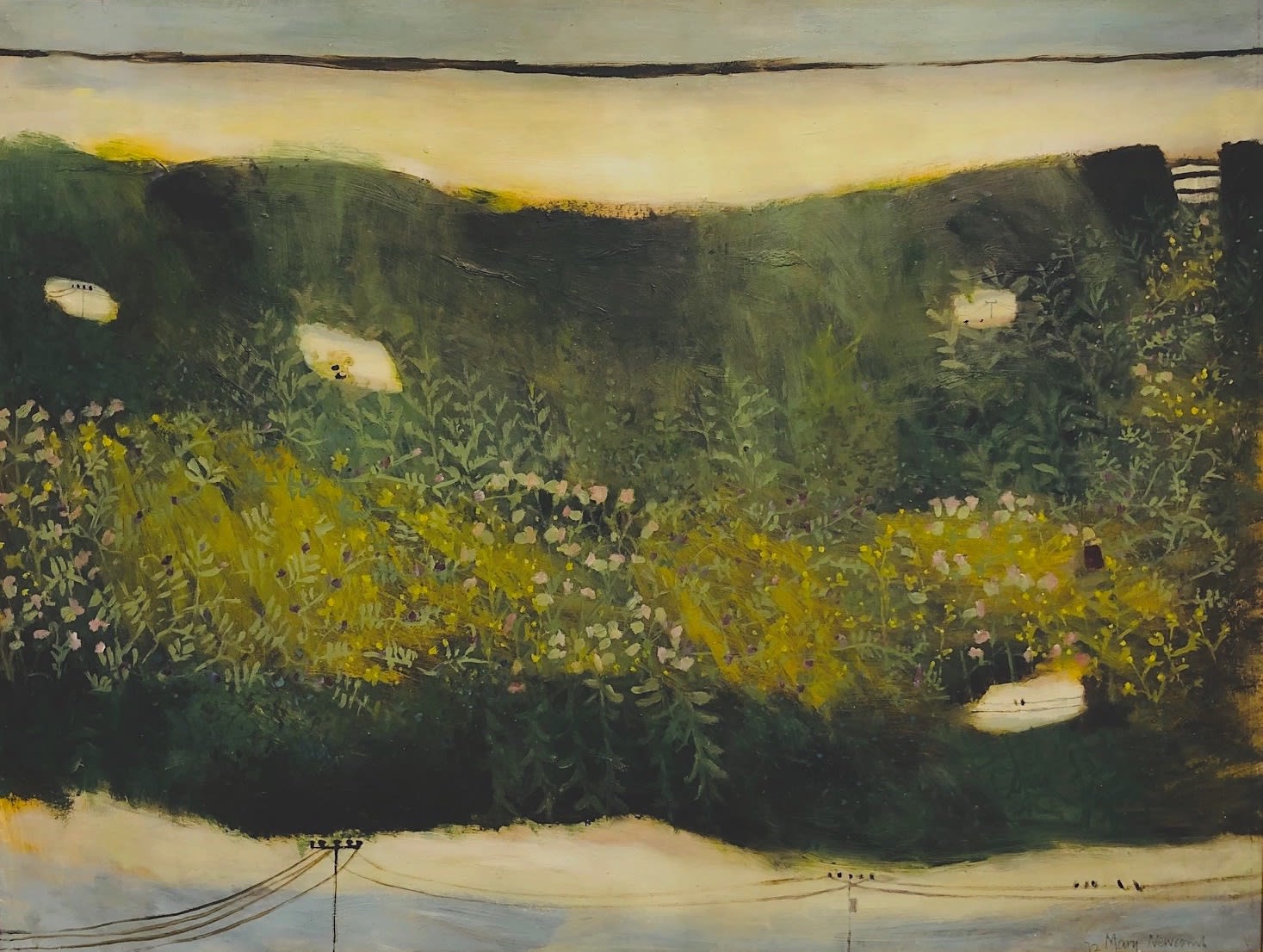 Mary Newcomb, Up the Track, Linstead Magna, 1972