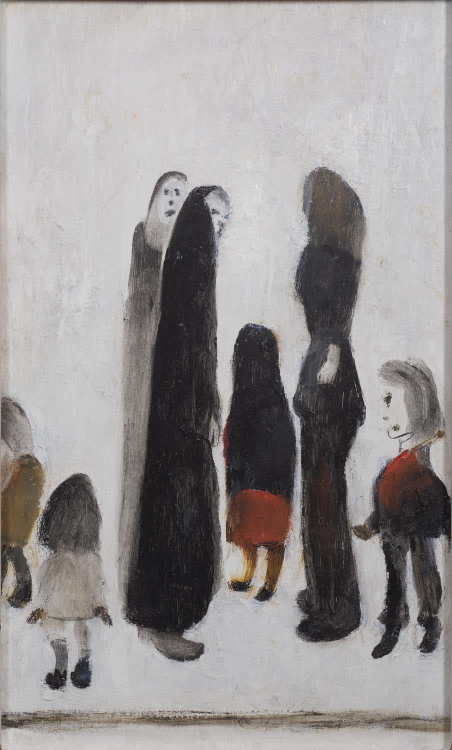 Laurence Stephen Lowry, A Group of Seven, c. 1965