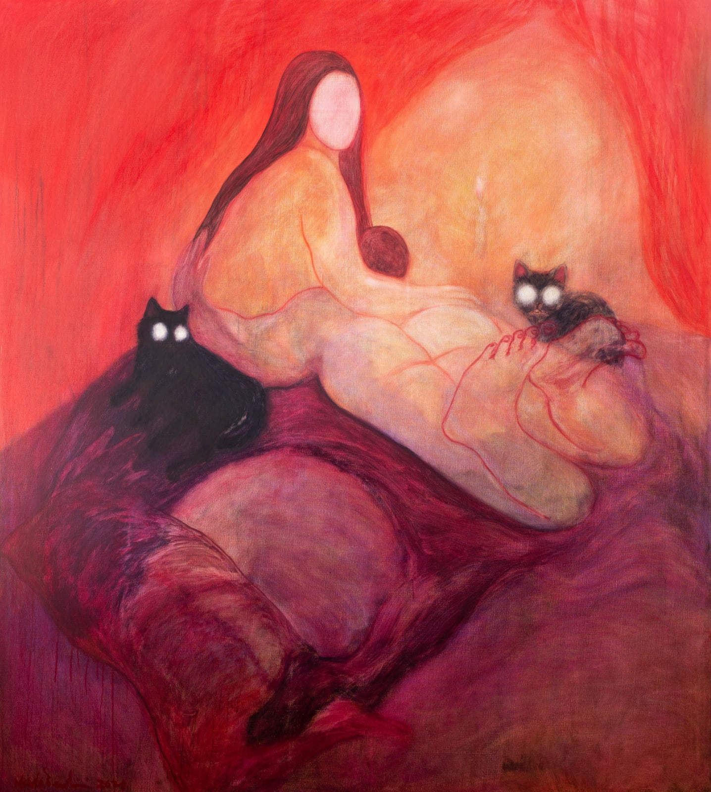 Marla Bendini, Pillowtalk / It Is Safe To Look Within, 2021