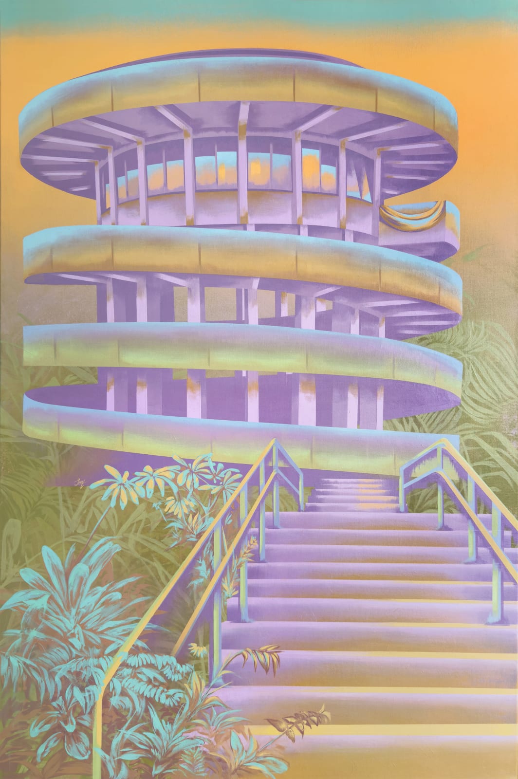 Shen Jiaqi, The Tower on the Hill, 2024