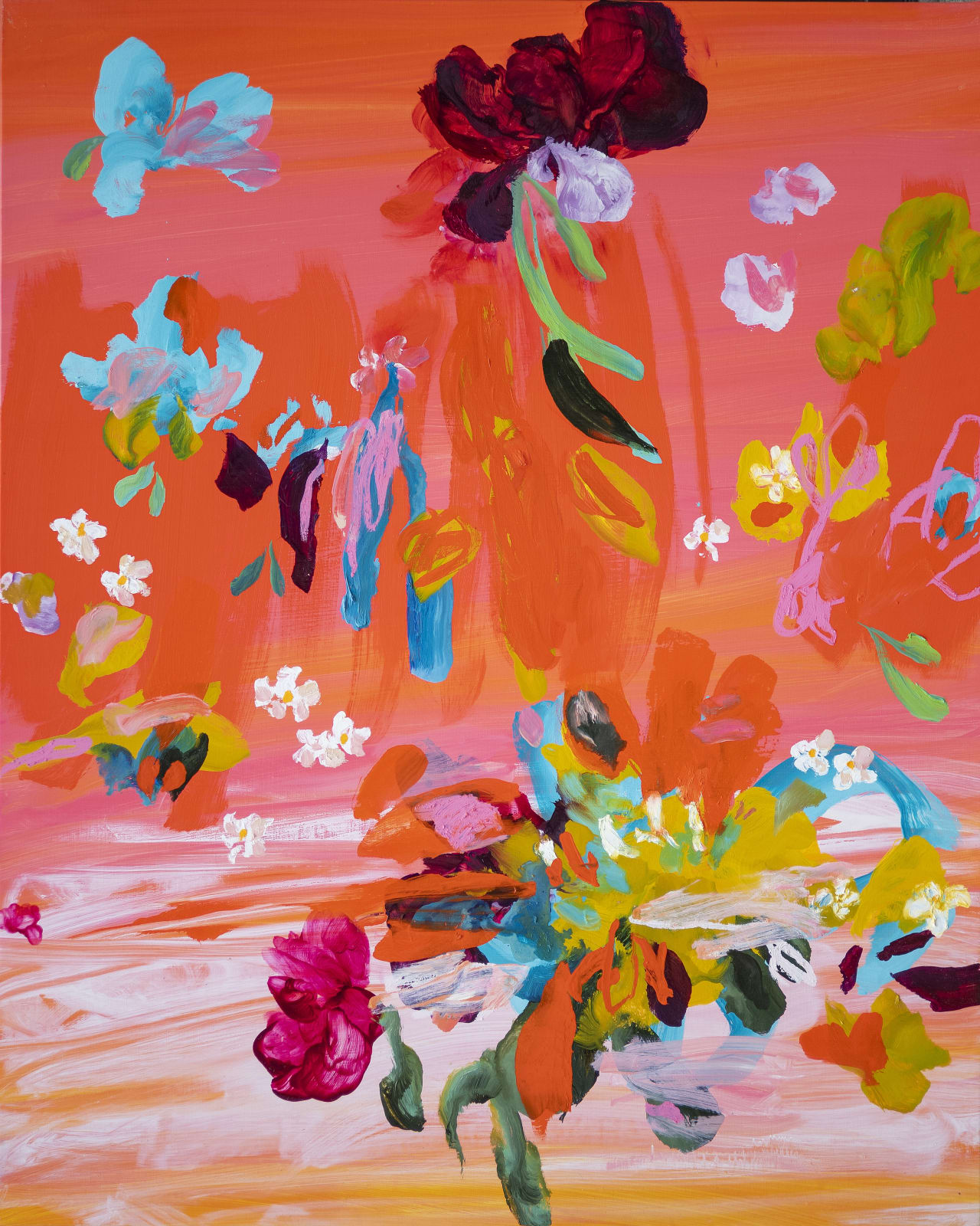 Gael Davrinche, Fireworks In Red, 2022