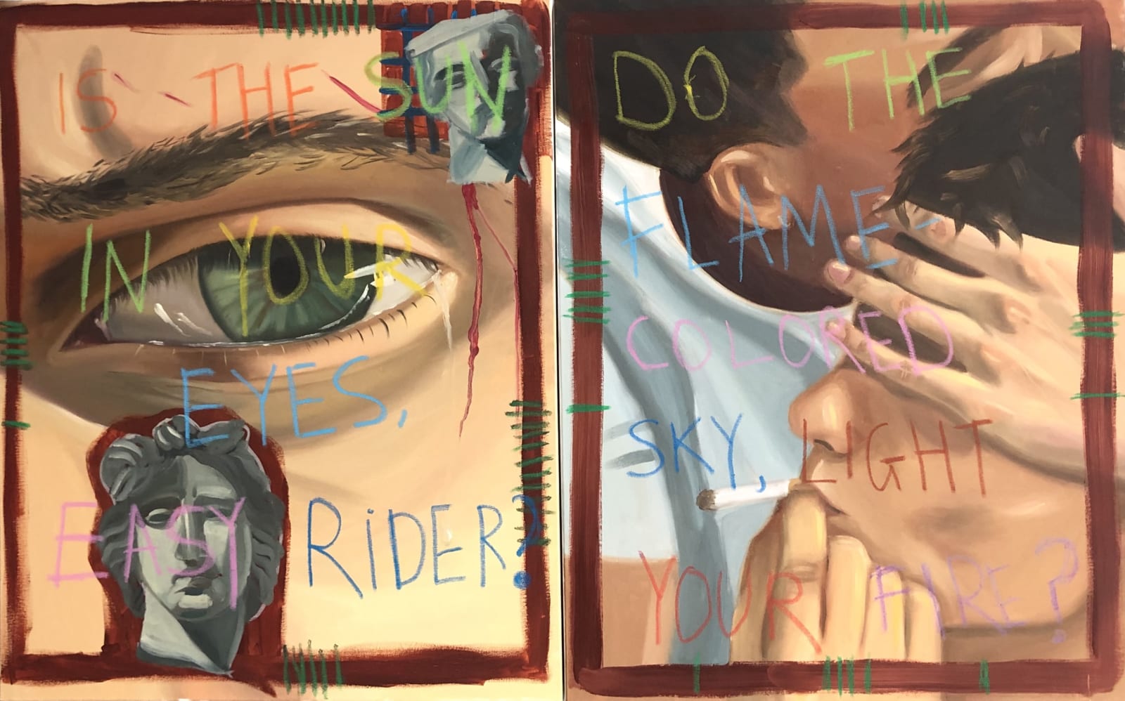 Israfil Ridhwan, Easy Rider (Diptych) , 2021