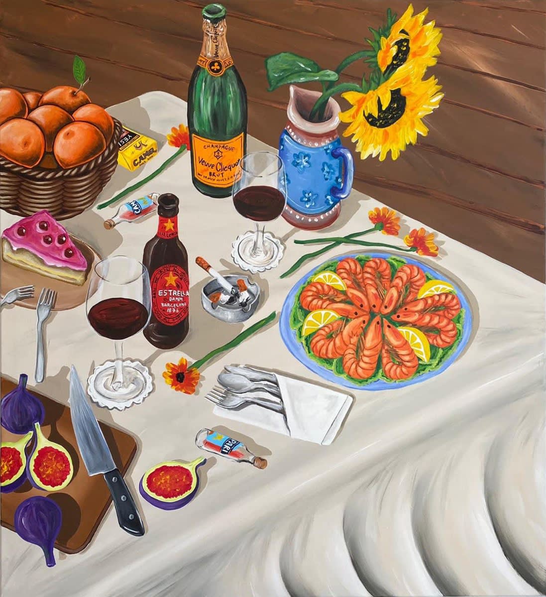 Yam Shalev, Nudist beach, seafood and sangria and I will love you forever, 2021