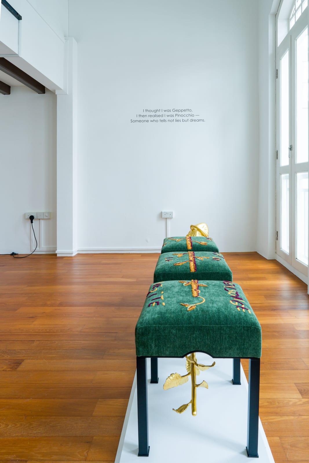 Hubert Le Gall, Pinocchio Bench: Art Is a Lie That Tells the Truth, 2024