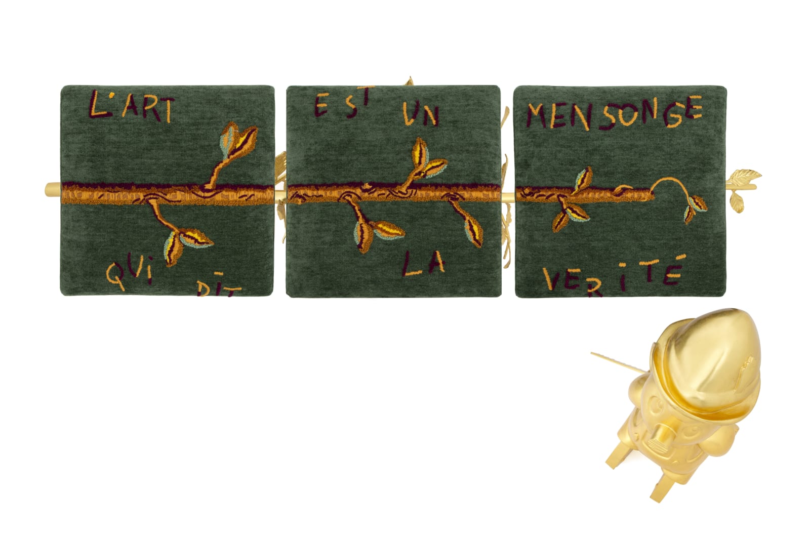 Hubert Le Gall, Pinocchio Bench: Art Is a Lie That Tells the Truth, 2024