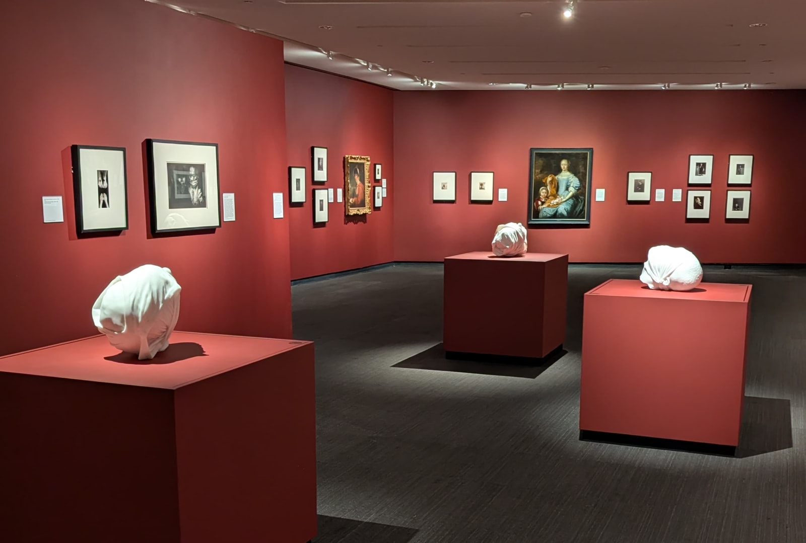 Installation view of Baroque Continuum a presentation of works by Reza Aramesh.