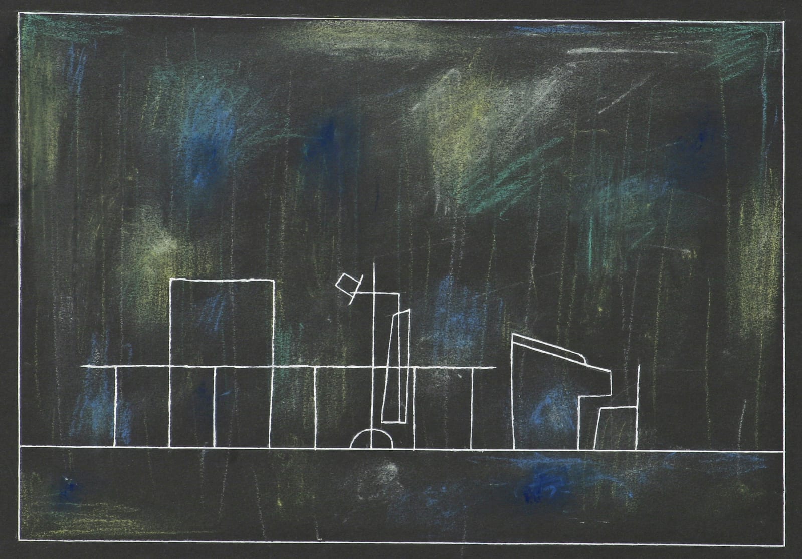 Hannes Beckmann, Bauhaus Set Design for August Strindberg’s “Dream Play”
